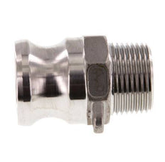 Acoplamiento de acero inoxidable Camlock DN 20 (3/4'') R 3/4'' rosca macho tipo F MIL-C-27487