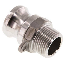 Acoplamiento de acero inoxidable Camlock DN 20 (3/4'') R 3/4'' rosca macho tipo F MIL-C-27487