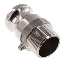 Acoplamiento de acero inoxidable Camlock DN 32 (1 1/4'') R 1 1/4'' Rosca Macho Tipo F MIL-C-27487