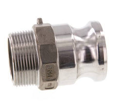 Acoplamiento de acero inoxidable Camlock DN 40 (1 1/2'') R 1 1/2'' Rosca Macho Tipo F MIL-C-27487
