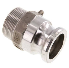 Acoplamiento de acero inoxidable Camlock DN 40 (1 1/2'') R 1 1/2'' Rosca Macho Tipo F MIL-C-27487