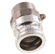 Acoplamiento de acero inoxidable Camlock DN 40 (1 1/2'') R 1 1/2'' Rosca Macho Tipo F MIL-C-27487