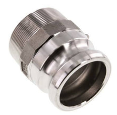 Acoplamiento de acero inoxidable Camlock DN 60 (2 1/2'') R 2 1/2'' Rosca Macho Tipo F MIL-C-27487