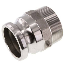 Acoplamiento de acero inoxidable Camlock DN 60 (2 1/2'') R 2 1/2'' Rosca Macho Tipo F MIL-C-27487