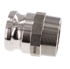 Acoplamiento de acero inoxidable Camlock DN 60 (2 1/2'') R 2 1/2'' Rosca Macho Tipo F MIL-C-27487