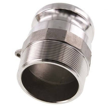 Acoplamiento de acero inoxidable Camlock DN 60 (2 1/2'') R 2 1/2'' Rosca Macho Tipo F MIL-C-27487