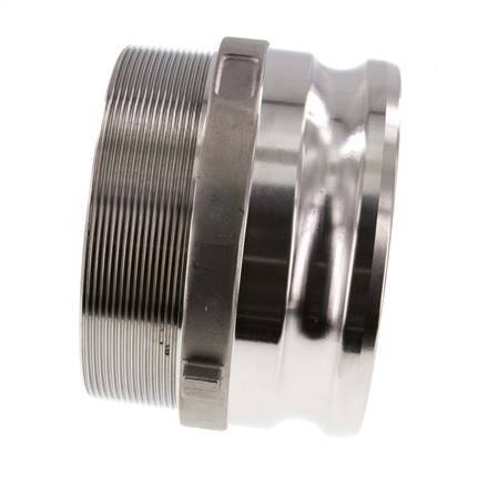 Camlock DN 120 (5'') Stainless Steel Coupling R 5'' Male Thread Type F MIL-C-27487