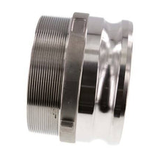 Camlock DN 120 (5'') Stainless Steel Coupling R 5'' Male Thread Type F MIL-C-27487
