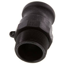 Acoplamiento de polipropileno Camlock DN 32 (1 1/4'') R 1 1/4'' Rosca Macho Tipo F MIL-C-27487