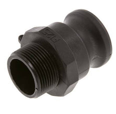 Acoplamiento de polipropileno Camlock DN 40 (1 1/2'') R 1 1/4'' Rosca Macho Tipo F MIL-C-27487 [2 Piezas]