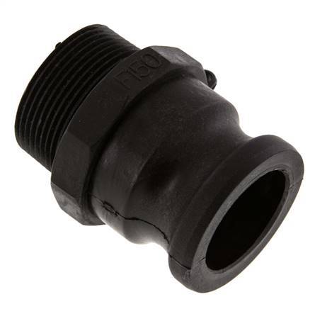 Acoplamiento de polipropileno Camlock DN 40 (1 1/2'') R 1 1/2'' Rosca Macho Tipo F MIL-C-27487 [2 Piezas]