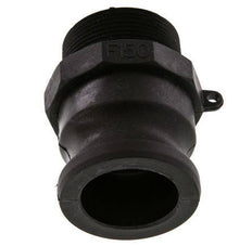 Camlock DN 40 (1 1/2'') Polypropylene Coupling R 1 1/2'' Male Thread Type F MIL-C-27487 [2 Pieces]