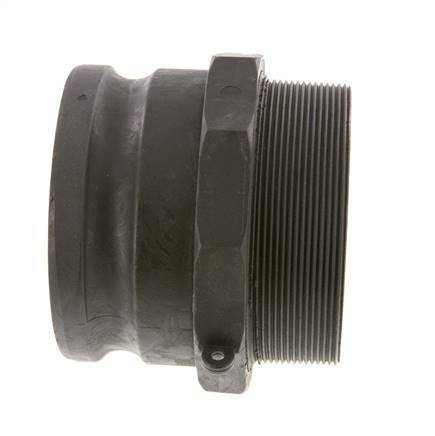 Camlock DN 90 (4'') Polypropylene Coupling R 4'' Male Thread Type F MIL-C-27487