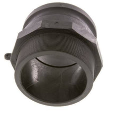 Camlock DN 90 (4'') Polypropylene Coupling R 4'' Male Thread Type F MIL-C-27487
