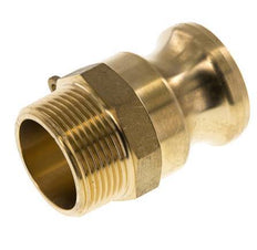 Acoplamiento de latón Camlock DN 32 (1 1/4'') R 1 1/4'' Rosca Macho Tipo F MIL-C-27487