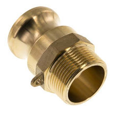 Acoplamiento de latón Camlock DN 32 (1 1/4'') R 1 1/4'' Rosca Macho Tipo F MIL-C-27487