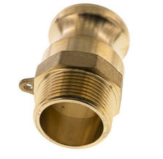 Acoplamiento de latón Camlock DN 32 (1 1/4'') R 1 1/4'' Rosca Macho Tipo F MIL-C-27487