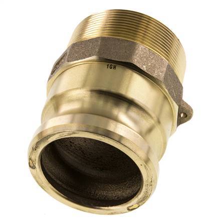 Camlock DN 60 (2 1/2'') Brass Coupling R 2 1/2'' Male Thread Type F MIL-C-27487