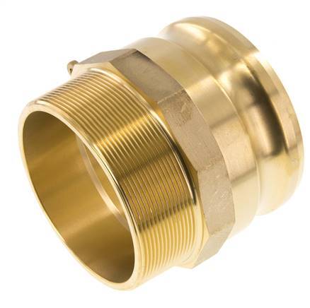 Camlock DN 90 (4'') Brass Coupling R 4'' Male Thread Type F MIL-C-27487