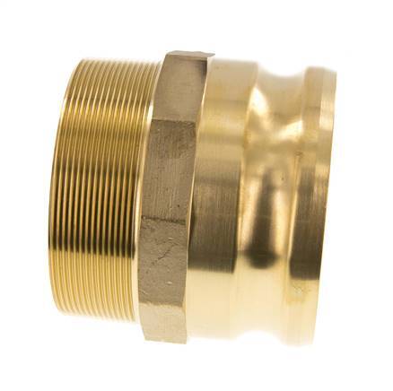 Camlock DN 90 (4'') Brass Coupling R 4'' Male Thread Type F MIL-C-27487