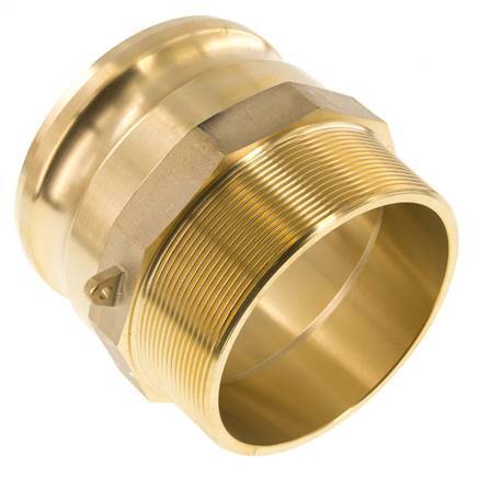 Camlock DN 90 (4'') Brass Coupling R 4'' Male Thread Type F MIL-C-27487