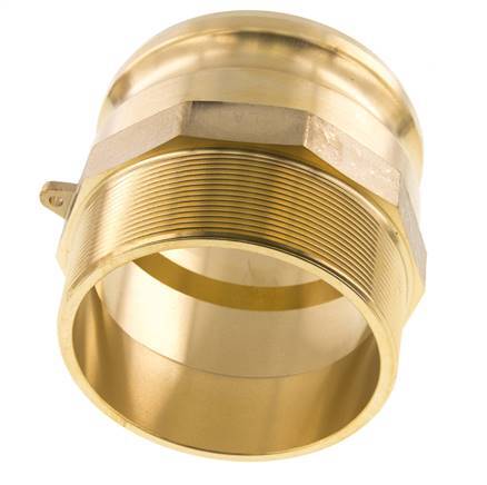 Camlock DN 90 (4'') Brass Coupling R 4'' Male Thread Type F MIL-C-27487