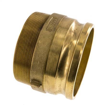 Acoplamiento de latón Camlock DN 120 (5'') R 5'' rosca macho tipo F MIL-C-27487