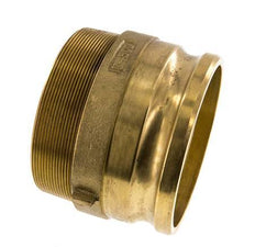 Acoplamiento de latón Camlock DN 120 (5'') R 5'' rosca macho tipo F MIL-C-27487