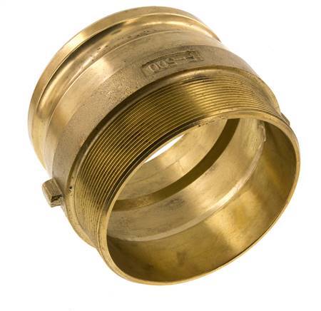 Acoplamiento de latón Camlock DN 120 (5'') R 5'' rosca macho tipo F MIL-C-27487