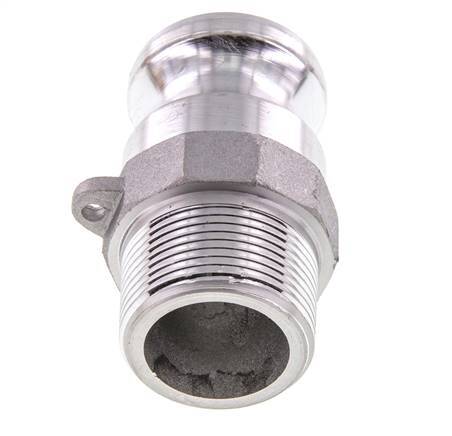 Acoplamiento de aluminio Camlock DN 32 (1 1/4'') R 1 1/4'' Rosca Macho Tipo F MIL-C-27487