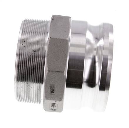 Camlock DN 90 (4'') Aluminium Coupling R 4'' Male Thread Type F MIL-C-27487