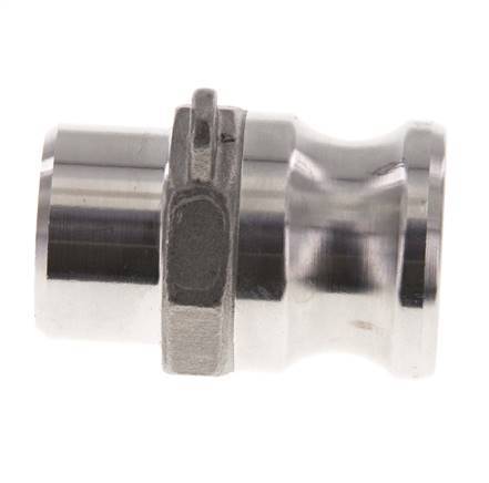 Acoplamiento de acero inoxidable Camlock DN 20 (3/4'') Extremo para soldar (26,9 mm) Tipo F (AS) MIL-C-27487