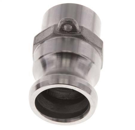 Acoplamiento de acero inoxidable Camlock DN 25 (1'') Extremo para soldar (33,7 mm) Tipo F (AS) MIL-C-27487