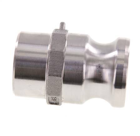 Acoplamiento de acero inoxidable Camlock DN 32 (1 1/4'') Extremo para soldar (42,4 mm) Tipo F (AS) MIL-C-27487