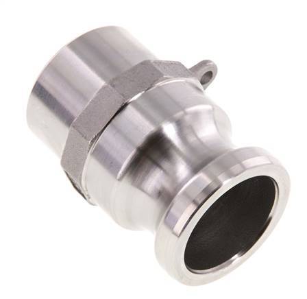 Camlock DN 32 (1 1/4'') Stainless Steel Coupling Weld End (42.4 mm) Type F (AS) MIL-C-27487