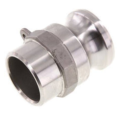 Acoplamiento de acero inoxidable Camlock DN 40 (1 1/2'') Extremo para soldar (48,3 mm) Tipo F (AS) MIL-C-27487