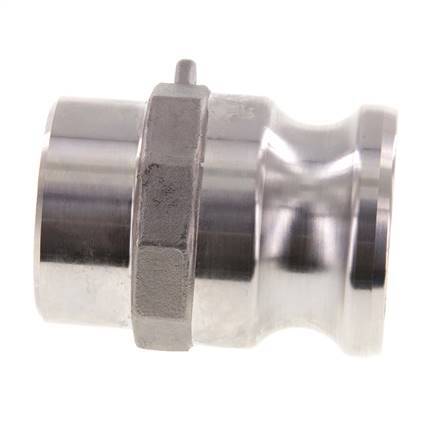 Acoplamiento de acero inoxidable Camlock DN 40 (1 1/2'') Extremo para soldar (48,3 mm) Tipo F (AS) MIL-C-27487