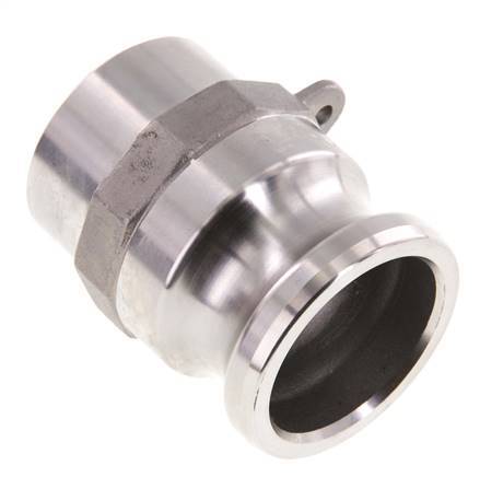 Acoplamiento de acero inoxidable Camlock DN 40 (1 1/2'') Extremo para soldar (48,3 mm) Tipo F (AS) MIL-C-27487