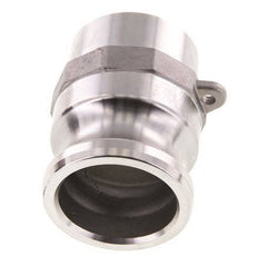 Acoplamiento de acero inoxidable Camlock DN 40 (1 1/2'') Extremo para soldar (48,3 mm) Tipo F (AS) MIL-C-27487