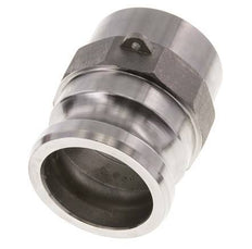 Acoplamiento de acero inoxidable Camlock DN 60 (2 1/2'') Extremo para soldar (76,1 mm) Tipo F (AS) MIL-C-27487