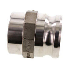 Acoplamiento de acero inoxidable Camlock DN 75 (3'') Extremo para soldar (88,9 mm) Tipo F (AS) MIL-C-27487