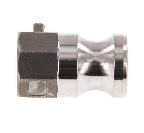 Acoplamiento de acero inoxidable Camlock DN 15 (1/2'') Rp 1/2'' Rosca Hembra Tipo A MIL-C-27487