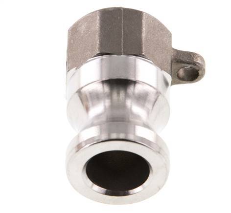 Acoplamiento de acero inoxidable Camlock DN 15 (1/2'') Rp 1/2'' Rosca Hembra Tipo A MIL-C-27487