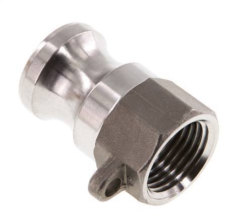 Acoplamiento de acero inoxidable Camlock DN 15 (1/2'') Rp 1/2'' Rosca Hembra Tipo A MIL-C-27487