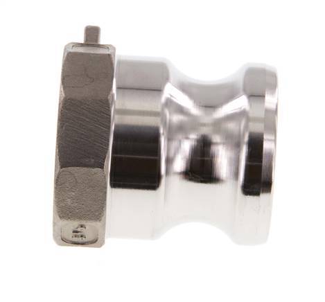 Acoplamiento de acero inoxidable Camlock DN 32 (1 1/4'') Rp 1 1/4'' Rosca Hembra Tipo A MIL-C-27487