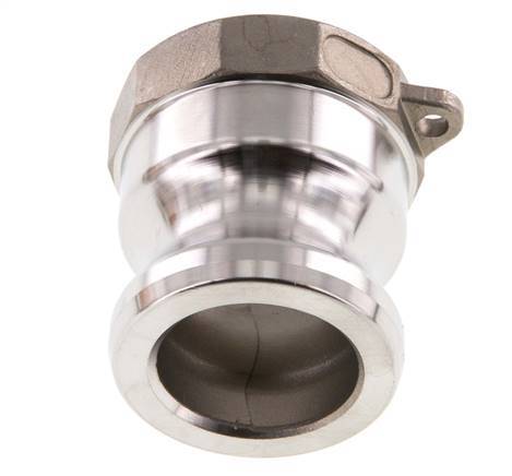 Acoplamiento de acero inoxidable Camlock DN 32 (1 1/4'') Rp 1 1/4'' Rosca Hembra Tipo A MIL-C-27487