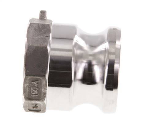 Acoplamiento de acero inoxidable Camlock DN 40 (1 1/2'') Rp 1 1/2'' Rosca Hembra Tipo A MIL-C-27487