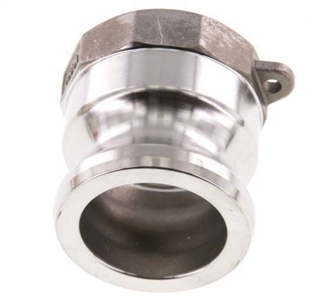 Acoplamiento de acero inoxidable Camlock DN 40 (1 1/2'') Rp 1 1/2'' Rosca Hembra Tipo A MIL-C-27487
