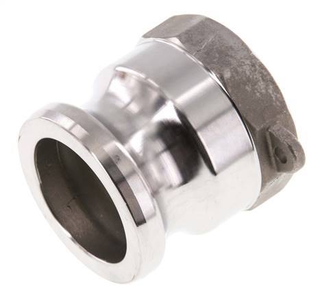 Acoplamiento de acero inoxidable Camlock DN 40 (1 1/2'') Rp 1 1/2'' Rosca Hembra Tipo A MIL-C-27487
