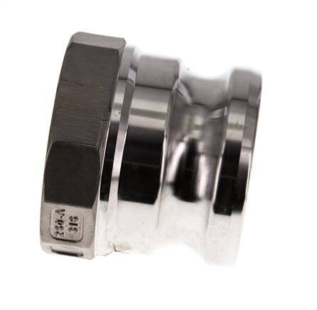 Camlock DN 60 (2 1/2'') Stainless Steel Coupling Rp 2 1/2'' Female Thread Type A MIL-C-27487